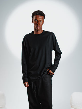 Everlast® EVERLAST HEAVY BOX FIT LS TEE T-shirt Black