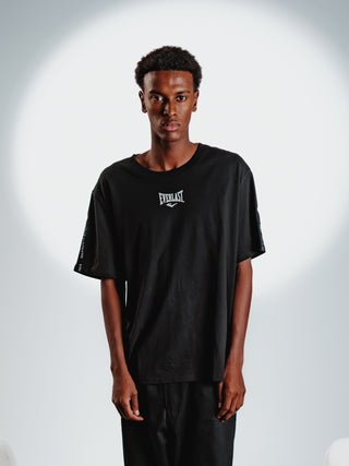 Everlast® EVERLAST Mens SS Oversized Heavyweight Greatness Is Within Tee T-shirt Black