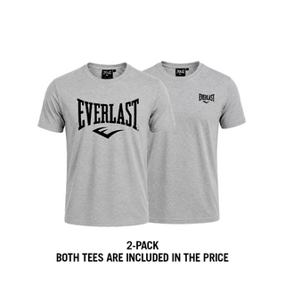Everlast® Sport EVERLAST Unisex Iconic Maximized Logo Tee 2-PACK T-shirt Grey