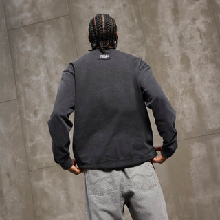 Everlast® EVERLAST WASHED LOGO CREW SWEAT Sweatshirt Black