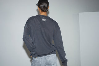 Everlast® EVERLAST WASHED LOGO CREW SWEAT Sweatshirt Black