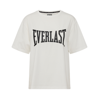 Everlast® EVERLAST Womens SS Oversized Iconic Logo Cotton Stretch Tee T-shirt White