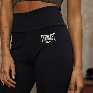 Everlast® EVERLAST Womens Trend Rib Tights Short Shorts Black