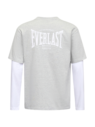 Everlast® LAYERED BACK LOGO LS T-shirt Grey