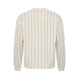 Everlast® Pin Stripe Crewneck Sweatshirt Off-white
