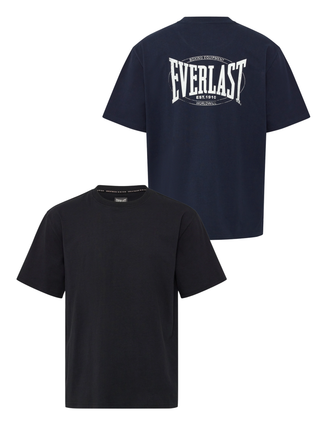 2-Pack Everlast Back Logo T-shirt i Sort & Navy (Woman)
